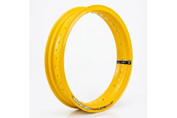 ARO RODA ALUMINIU MOTARD 18 X 2.50 AMARELO 36F MONACO